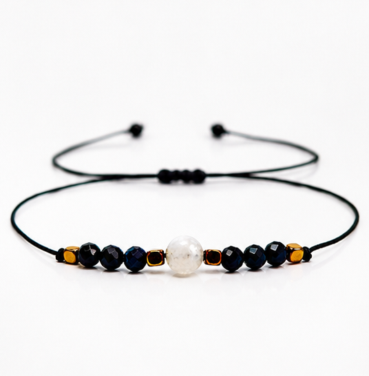 LUNÉVIA Midnight Moon – bransoletka z kamieni naturalnych